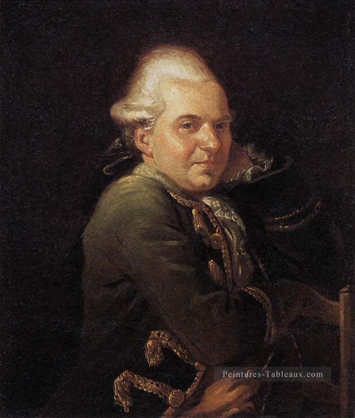 Portrait de François Buron néoclassicisme Jacques Louis David Peintures à l'huile